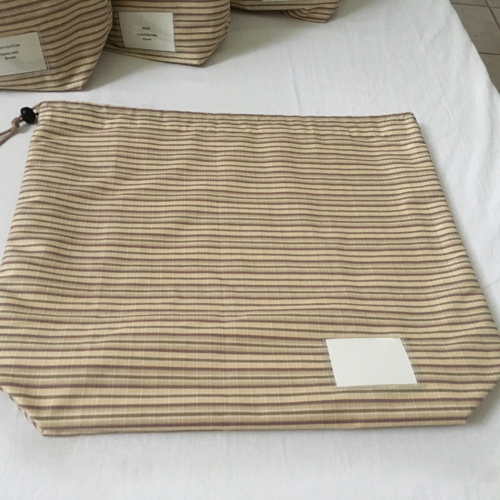 Dust Bag Flannel Lined for Flat Bottom Bags Medium/Large